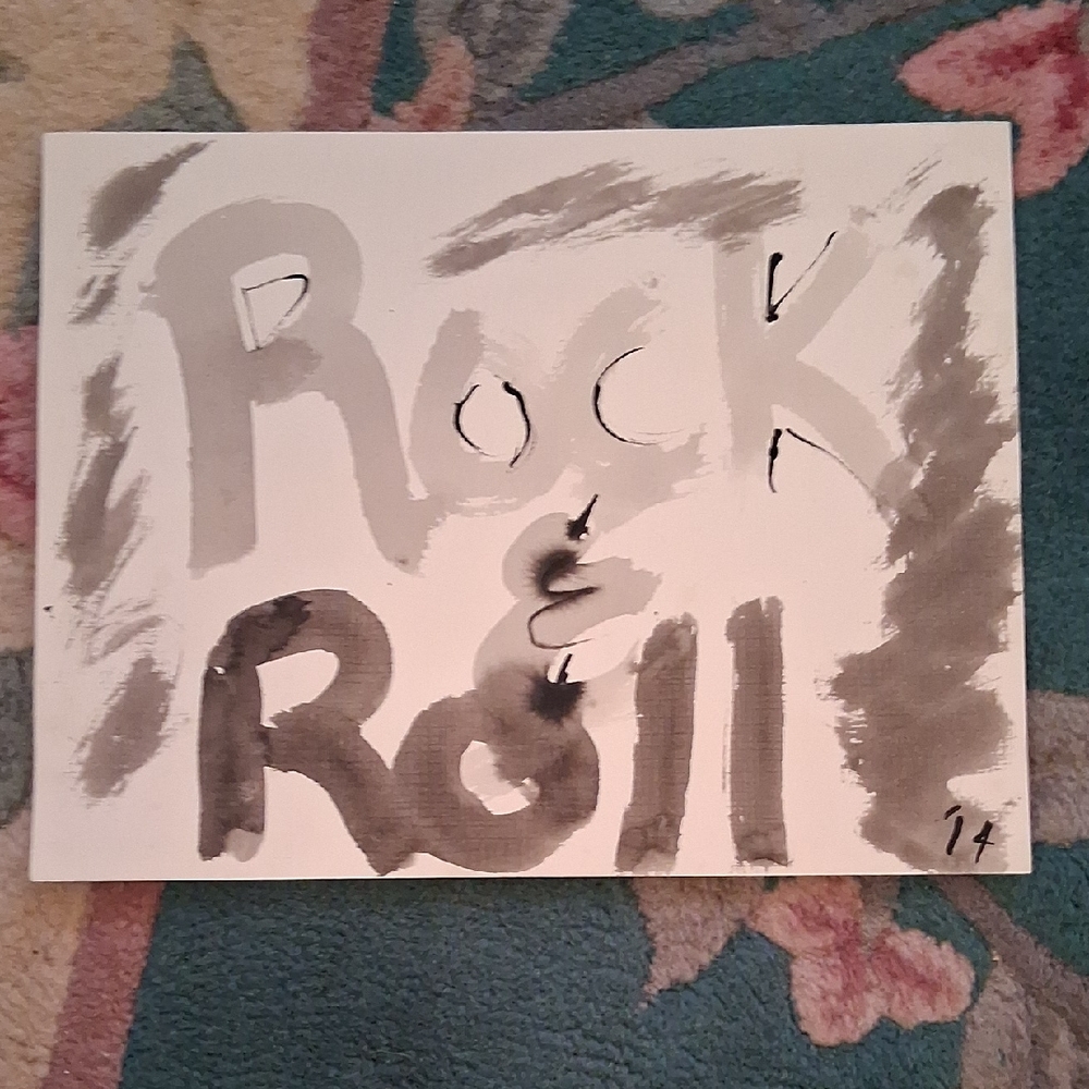 Monochrome Rock & Roll Art Print